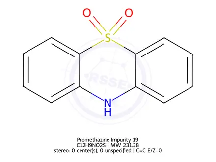 Chemical structure of Promethazine Impurity 19