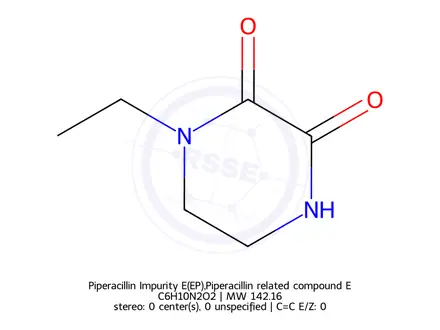 Chemical structure of Piperacillin Impurity E(EP),Piperacillin related compound E