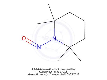Chemical structure of 1-Nitroso-2,2,6,6-Tetramethylpiperidine