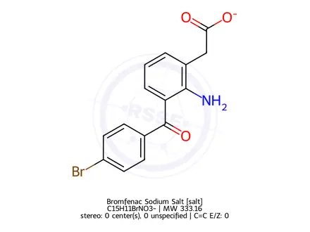 Chemical structure of Bromfenac