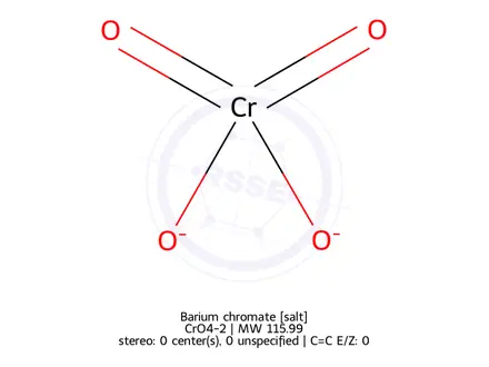 Chemical structure of Barium chromate