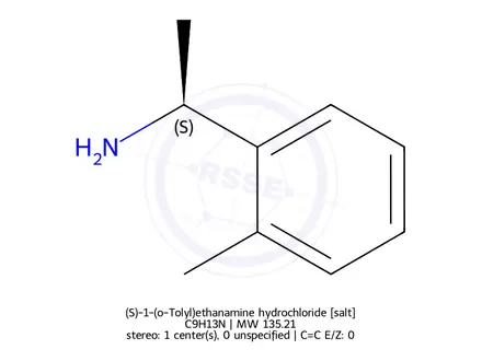 Chemical structure of (S)-1-(o-Tolyl)ethanamine hydrochloride