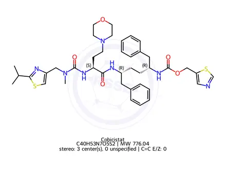 Chemical structure of Cobicistat