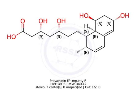 Chemical structure of Pravastatin EP Impurity F