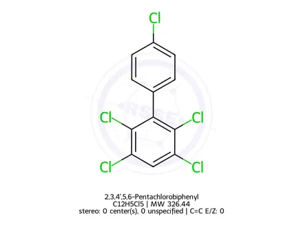 Chemical structure of 2,3,4',5,6-Pentachlorobiphenyl