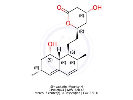 Chemical structure of Simvastatin IMpurity H