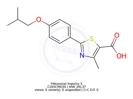 Chemical structure of Febuxostat Impurity 5