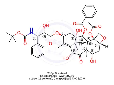 Chemical structure of 2`-Epi Docetaxel