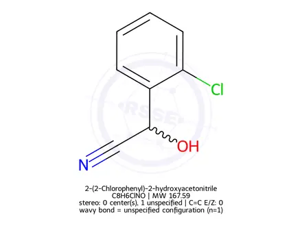 Chemical structure of 2-(2-Chlorophenyl)-2-hydroxyacetonitrile