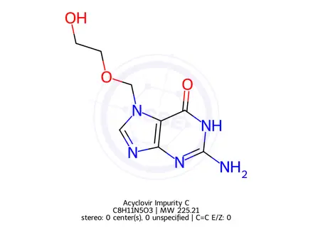 Chemical structure of Acyclovir Impurity C
