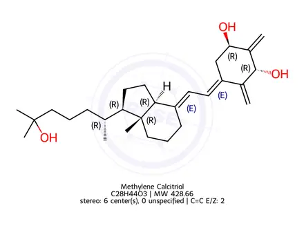 Chemical structure of Methylene Calcitriol