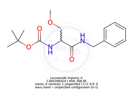 Chemical structure of Lacosamide Impurity A