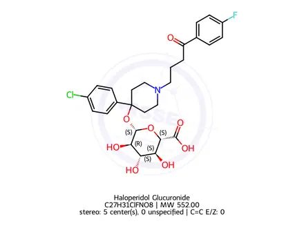 Chemical structure of Haloperidol Glucuronide