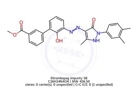 Chemical structure of Eltrombopag Impurity 58