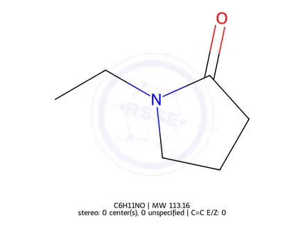 Chemical structure of 1-ethylpyrrolidin-2-one