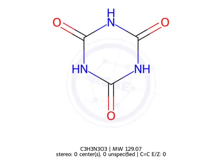 Chemical structure of Cyanuric Acid
