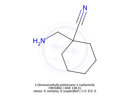 Chemical structure of 1-(Aminomethyl)cyclohexane-1-carbonitrile