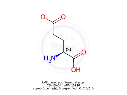 Chemical structure of L-Glutamic acid 5-methyl ester