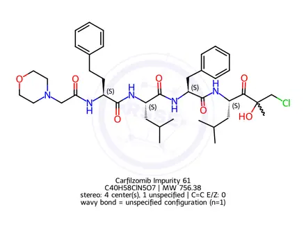 Chemical structure of Carfilzomib Impurity 61