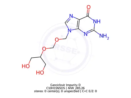 Chemical structure of Ganciclovir Impurity D