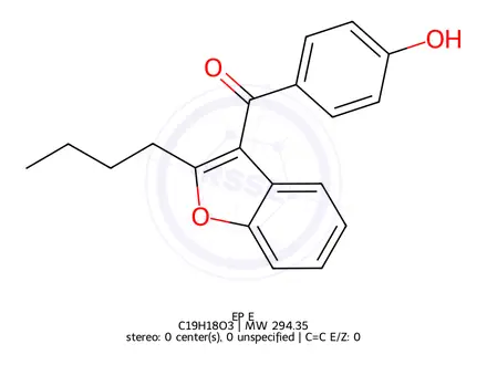 Chemical structure of Amiodarone EP Impurity E