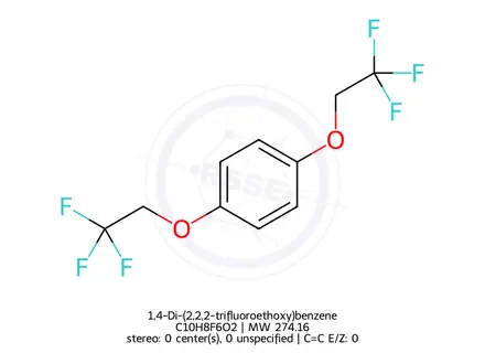 Chemical structure of 1,4-Di-(2,2,2-trifluoroethoxy)benzene