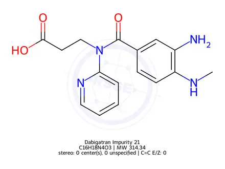 Chemical structure of Dabigatran Impurity 21