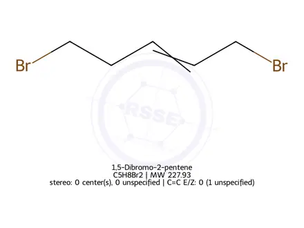 Chemical structure of 1,5-Dibromo-2-pentene