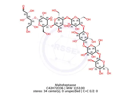 Chemical structure of Maltoheptaose