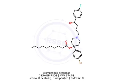 Chemical structure of Bromperidoli decanoas