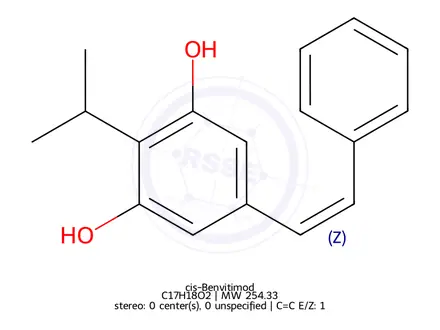 Chemical structure of cis-Benvitimod