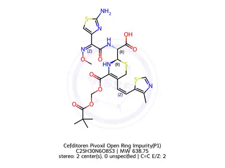Chemical structure of Cefditoren Impurity 8