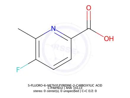 Chemical structure of 5-FLUORO-6-METHYLPYRIDINE-2-CARBOXYLIC ACID
