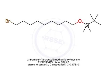 Chemical structure of 1-Bromo-9-(tert-butyldimethylsilyloxy)nonane