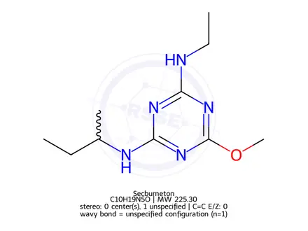 Chemical structure of Secbumeton