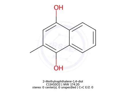 Chemical structure of 2-Methylnaphthalene-1,4-diol
