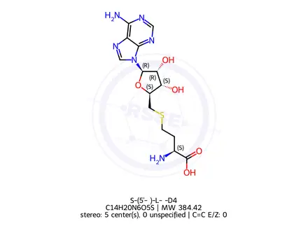 Chemical structure of S-adenosyl-L-homocysteine