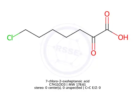 Chemical structure of 7-chloro-2-oxoheptanoic acid