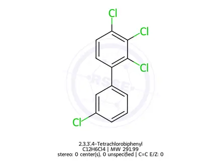 Chemical structure of 2,3,3',4-Tetrachlorobiphenyl