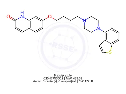 Chemical structure of Brexpiprazole