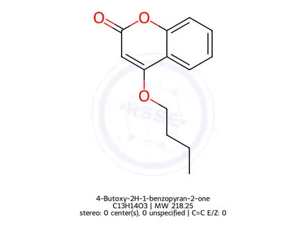 Chemical structure of 4-Butoxy-2H-1-benzopyran-2-one