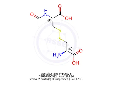 Chemical structure of Acetylcysteine Impurity 8