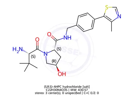 Chemical structure of (S,R,S)-AHPC hydrochloride