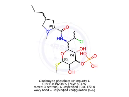 Chemical structure of Clindamycin phosphate EP Impurity C