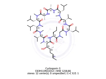 Chemical structure of Cyclosporin G