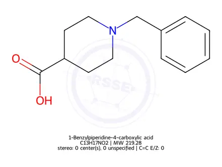 Chemical structure of 1-Benzylpiperidine-4-carboxylic acid hydrochloride