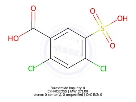 Chemical structure of Furosemide Impurity 4