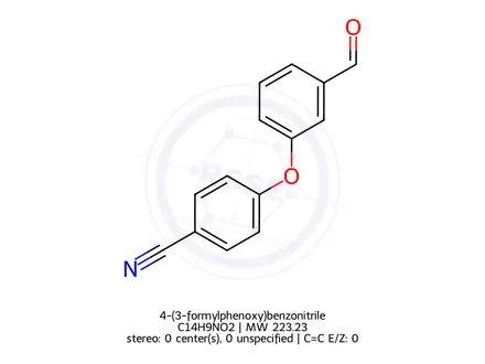 Chemical structure of 4-(3-formylphenoxy)benzonitrile