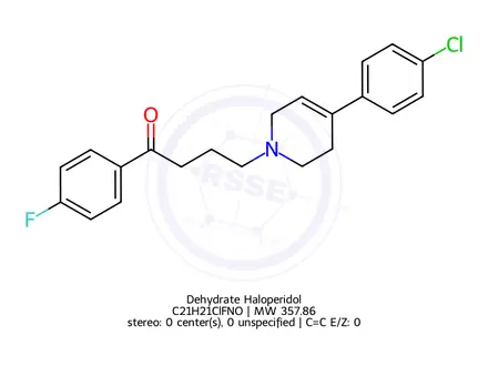 Chemical structure of Dehydrate Haloperidol