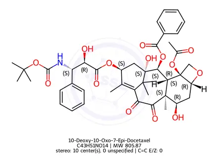 Chemical structure of Docetaxel EP Impurity D